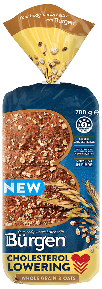 Burgen Bread Cholesterol Lowering Whole Grain & Oats